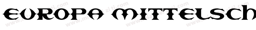 Europa Mittelschrift Regular字体转换